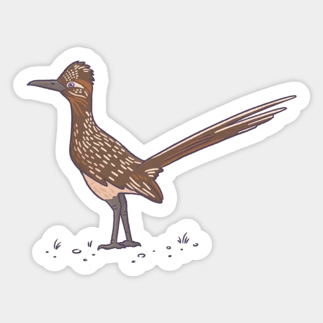 Roadrunner Sticker by Katie Nieland Art